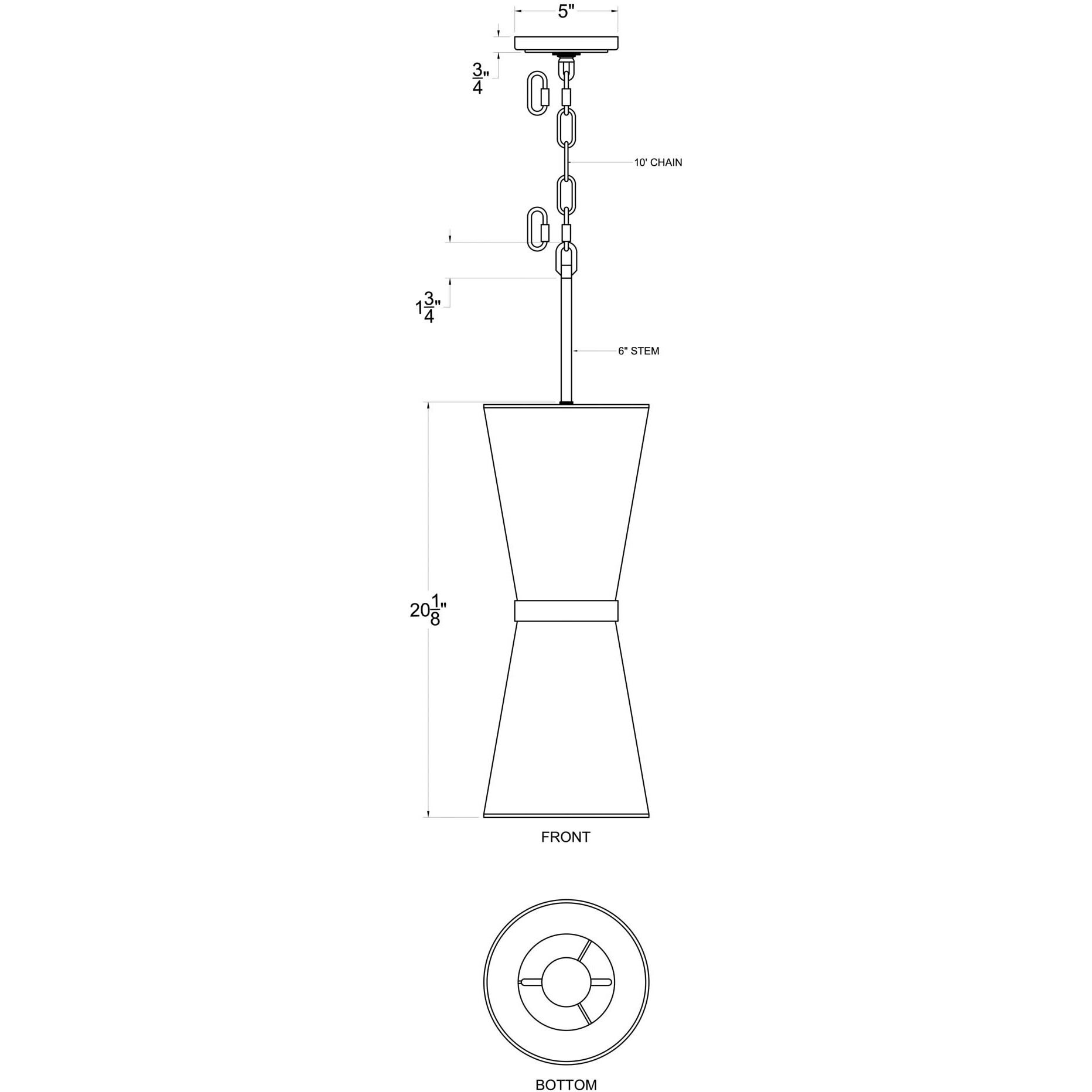 Mad Hatter 2 Light 8 inch Matte Black and French Gold Pendant Ceiling Light