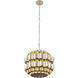Swoon 3 Light 20 inch Antique Gold/Gold Dust Pendant Ceiling Light, Smithsonian Collaboration