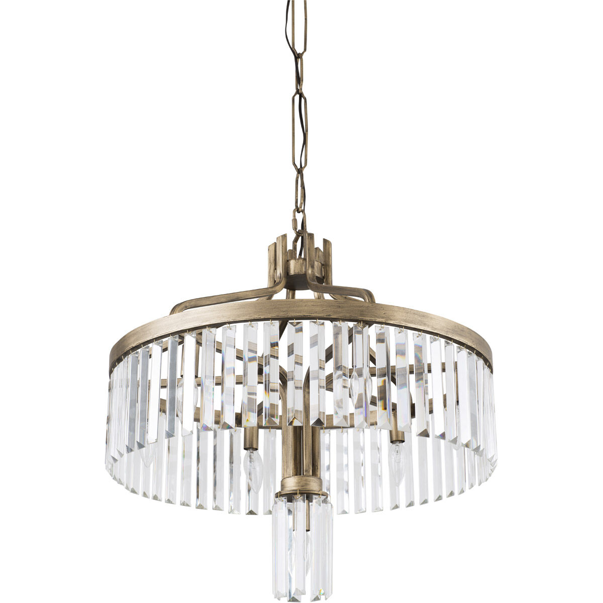 Social Club 7 Light 23.5 inch Havana Gold Pendant Ceiling Light
