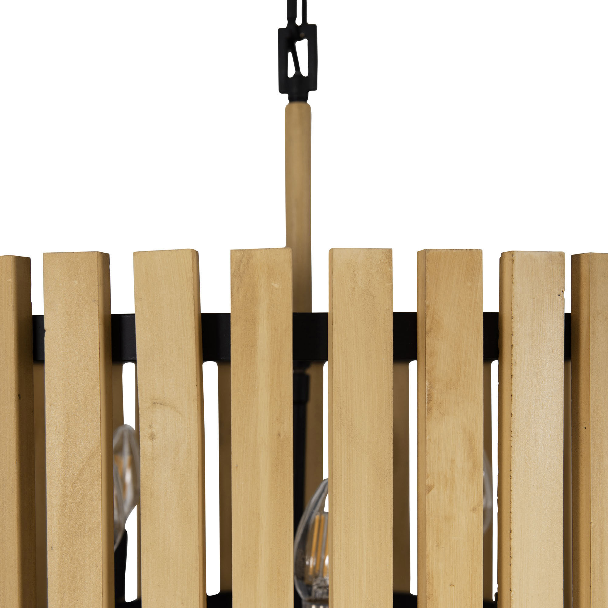 Suratto 6 Light 24 inch Matte Black and Honey Blonde Pendant Ceiling Light in Matte Black/Honey Blonde