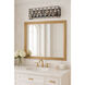 Windsor 3 Light 23.75 inch Carbon and Havana Gold Bath Vanity Light Wall Light