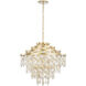 Kalani 10 Light 28 inch French Gold Chandelier Ceiling Light, Smithsonian Collaboration