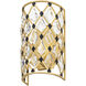 Windsor 1 Light 7 inch French Gold and Matte Black Sconce Wall Light