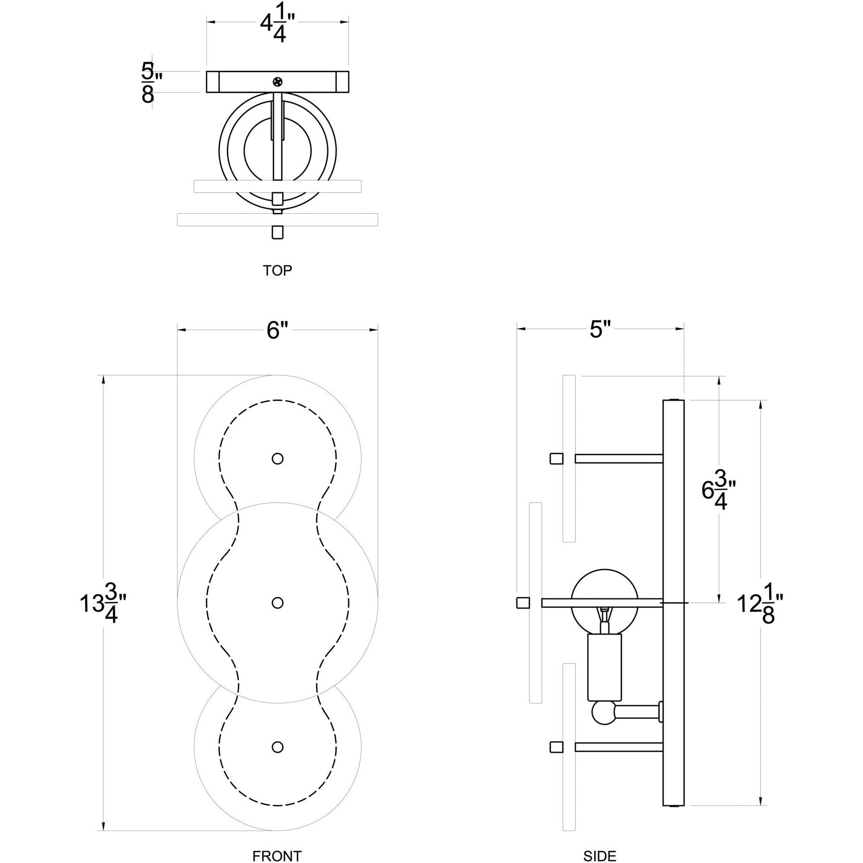 Cosmos 1 Light 6 inch Havana Gold Wall Sconce Wall Light, Smithsonian Collaboration