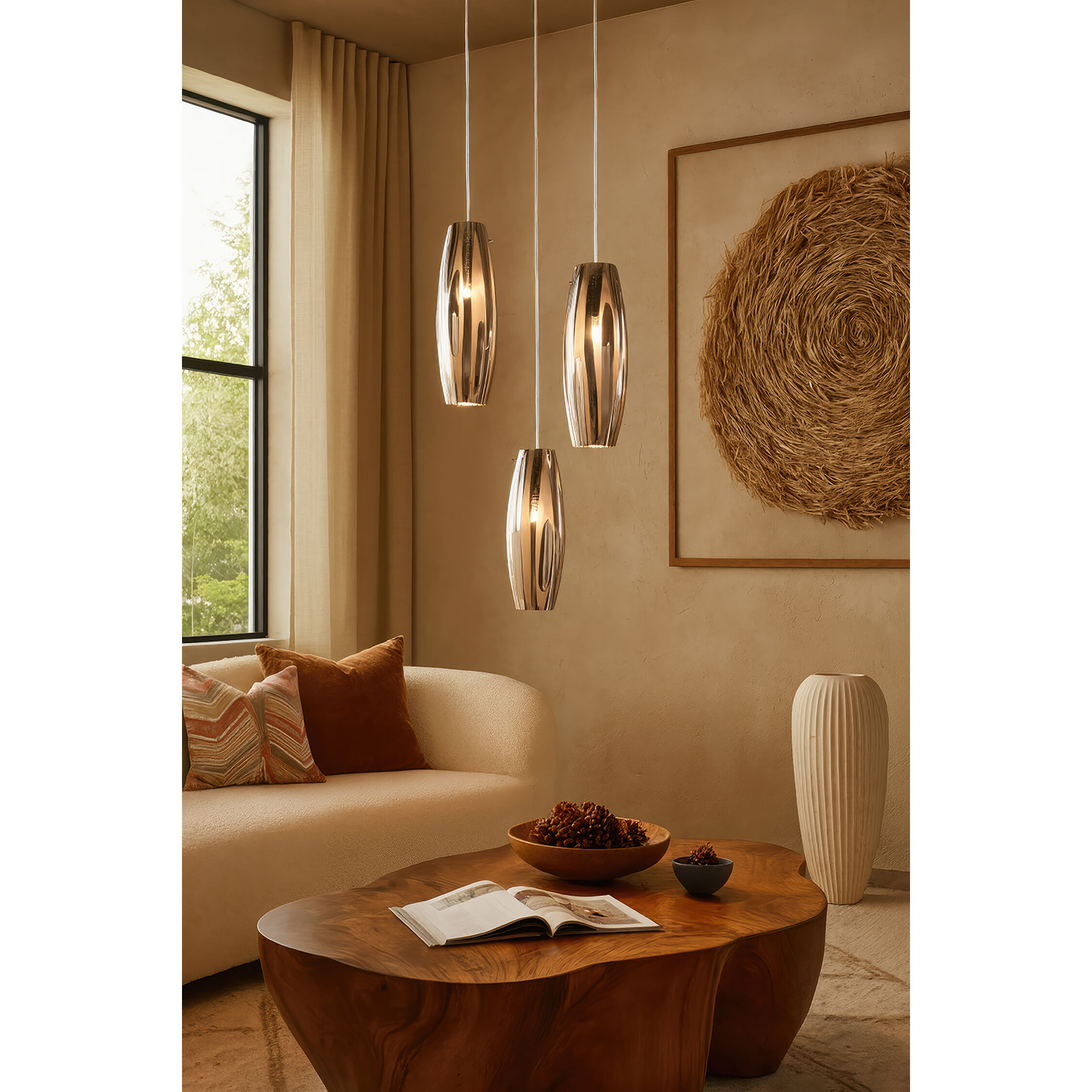 Chroman Empire 1 Light 5.5 inch Chrome Mini Pendant Ceiling Light