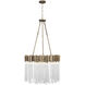 Matrix 6 Light 18.5 inch Havana Gold Pendant Ceiling Light