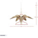Century Palm 6 Light 38 inch Country White Chandelier Ceiling Light