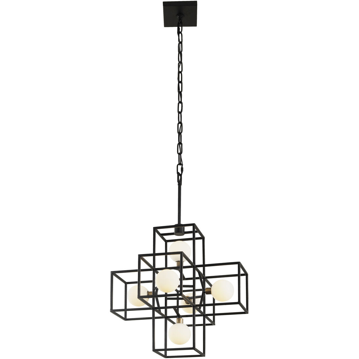 Plaza LED 17.5 inch Carbon and Havana Gold Pendant Ceiling Light