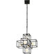 Plaza LED 18 inch Carbon and Havana Gold Pendant Ceiling Light