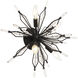 Orbital 4 Light 18.3 inch Carbon Semi-Flush Ceiling Light