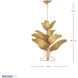 Banana Leaf 12 Light 44 inch Gold Chandelier Ceiling Light