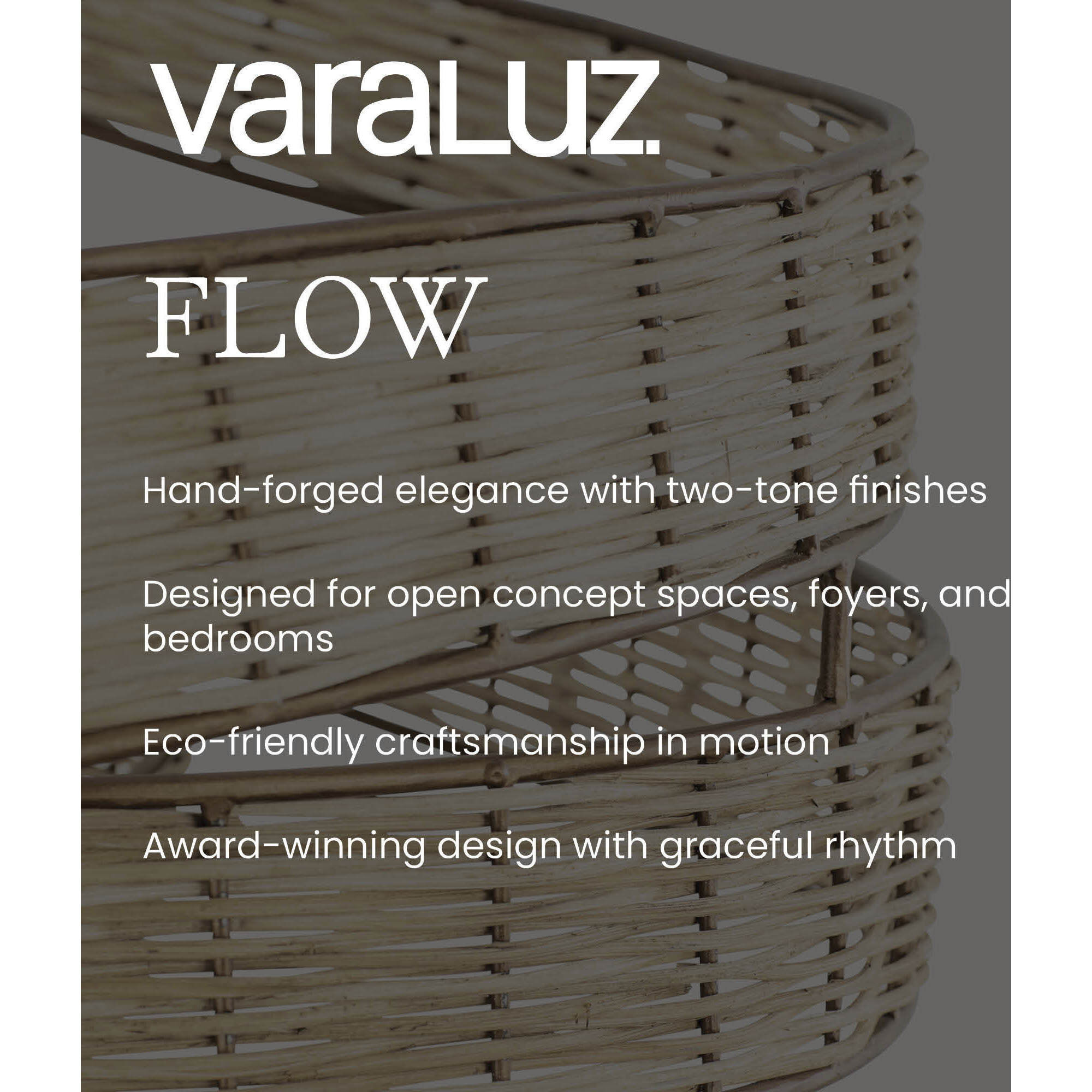 Flow 1 Light 4 inch Baguette and Natural Rattan Mini Pendant Ceiling Light in Baguette/Natural Rattan, Smithsonian Collaboration