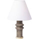 Primea 25.5 inch 100.00 watt Apothecary Gold and Glazed Taupe Table Lamp Portable Light