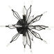 Orbital 4 Light 18.3 inch Carbon Semi-Flush Ceiling Light
