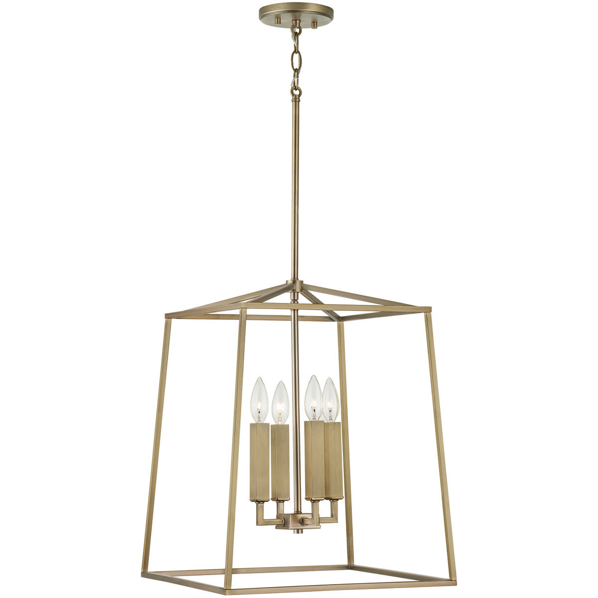 Thea 4 Light 16 inch Aged Brass Foyer Ceiling Light