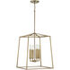 Thea 4 Light 16 inch Aged Brass Foyer Ceiling Light