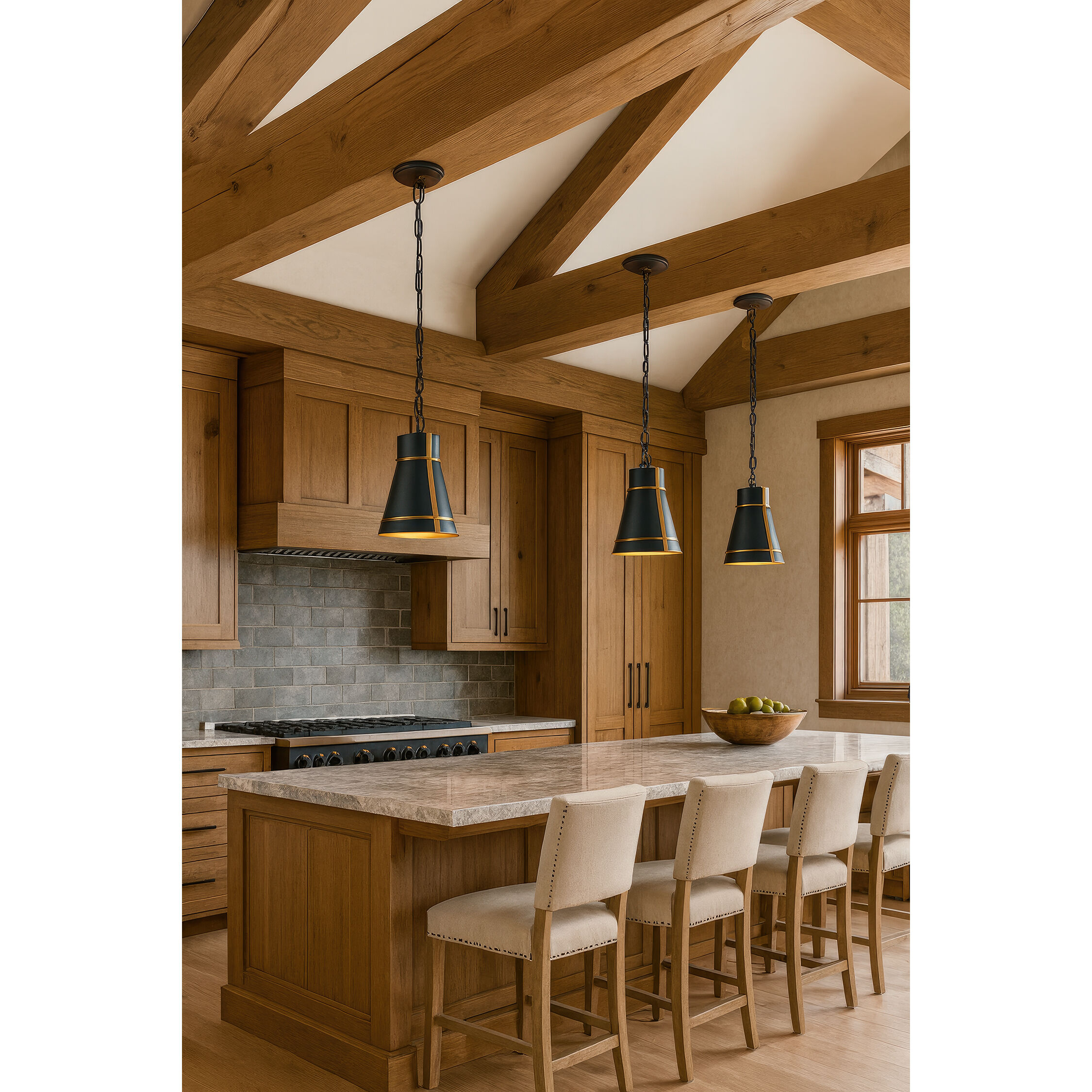 Brasserie 1 Light 12.5 inch Blackened Zinc and Heritage Bronze Mini Pendant Ceiling Light