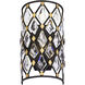 Windsor 1 Light 7 inch Carbon and Havana Gold Wall Sconce Wall Light