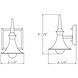 Tromba 1 Light 5.25 inch Black Chrome Wall Sconce Wall Light, Luz Studio