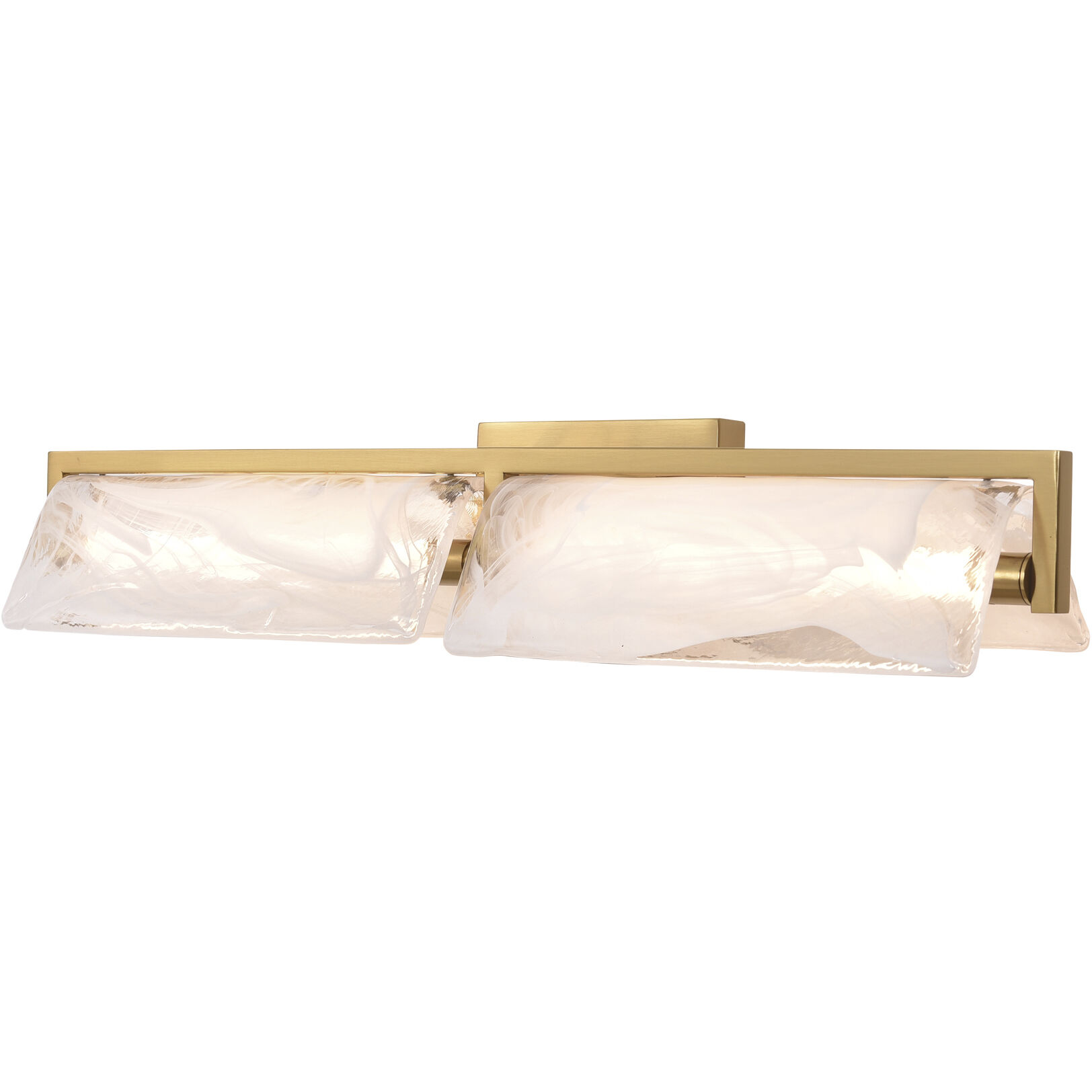 Mingle 2 Light 25.5 inch Satin Brass Bath Light Wall Light