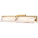 Mingle 2 Light 25.5 inch Satin Brass Bath Light Wall Light