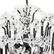 Wildflower 8 Light 32 inch Matte Black Chandelier Ceiling Light, Smithsonian Collaboration