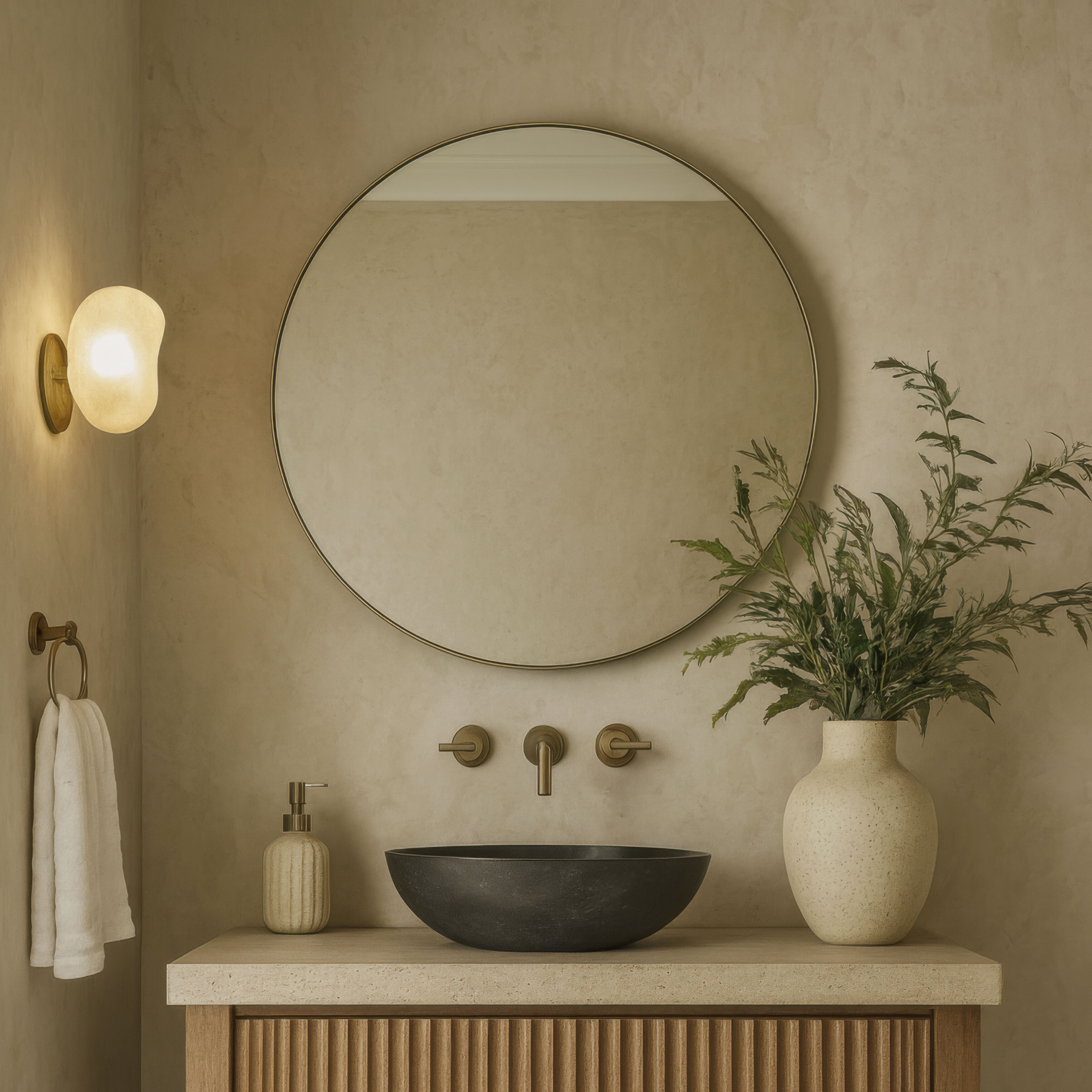 Tablet 30 X 30 inch Black Wall Mirror