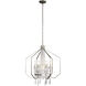 Barcelona 7 Light 26 inch Transcend Silver and Clear Pendant Ceiling Light