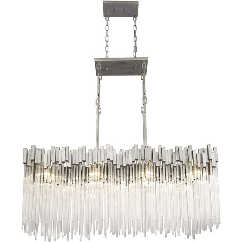 Matrix Linear Pendant Ceiling Light in 8, Rainy Night