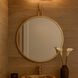 Stopwatch 33.25 X 30 inch Gold Accent Wall Mirror, Varaluz Casa