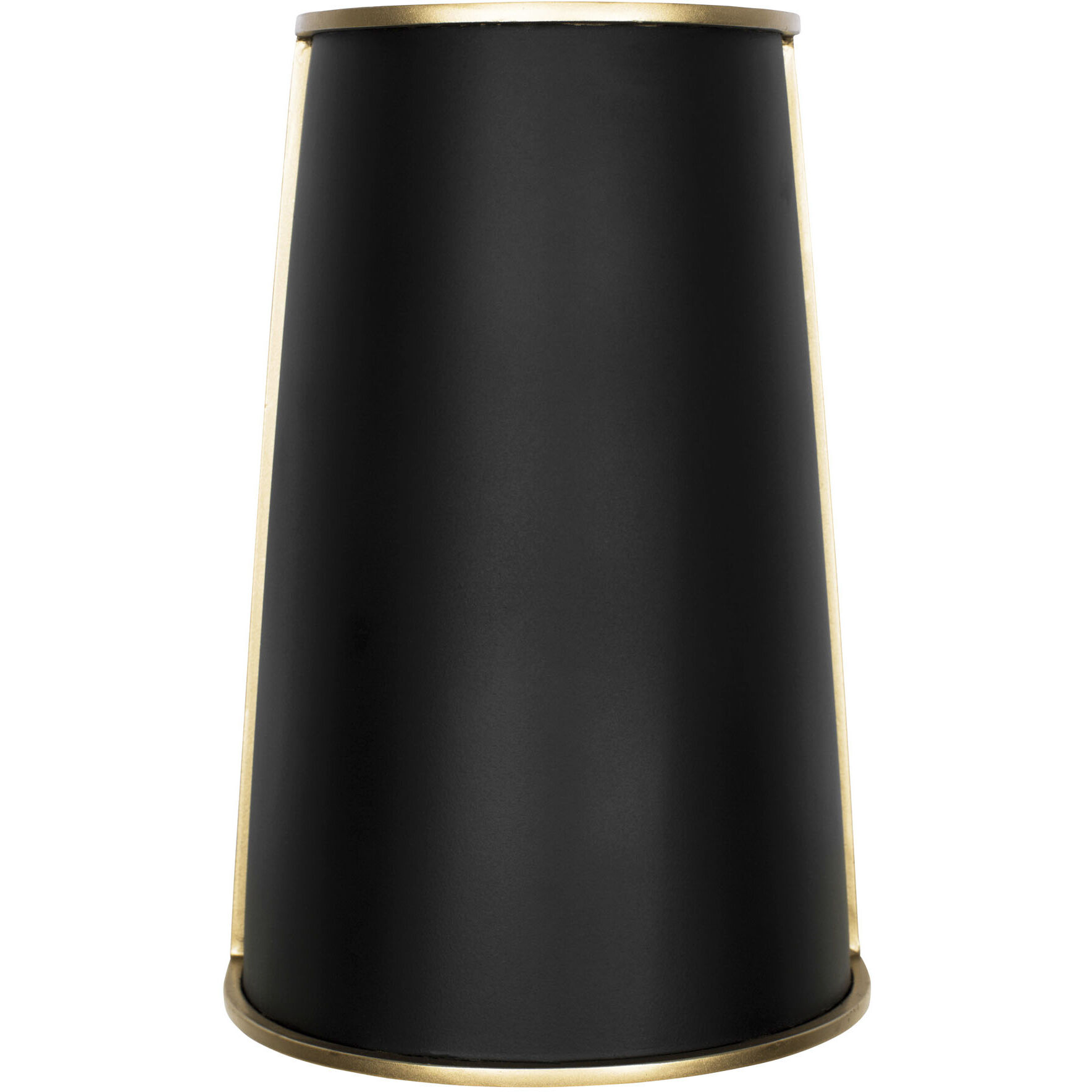 Coco Wall Sconce Wall Light in Matte Black/French Gold