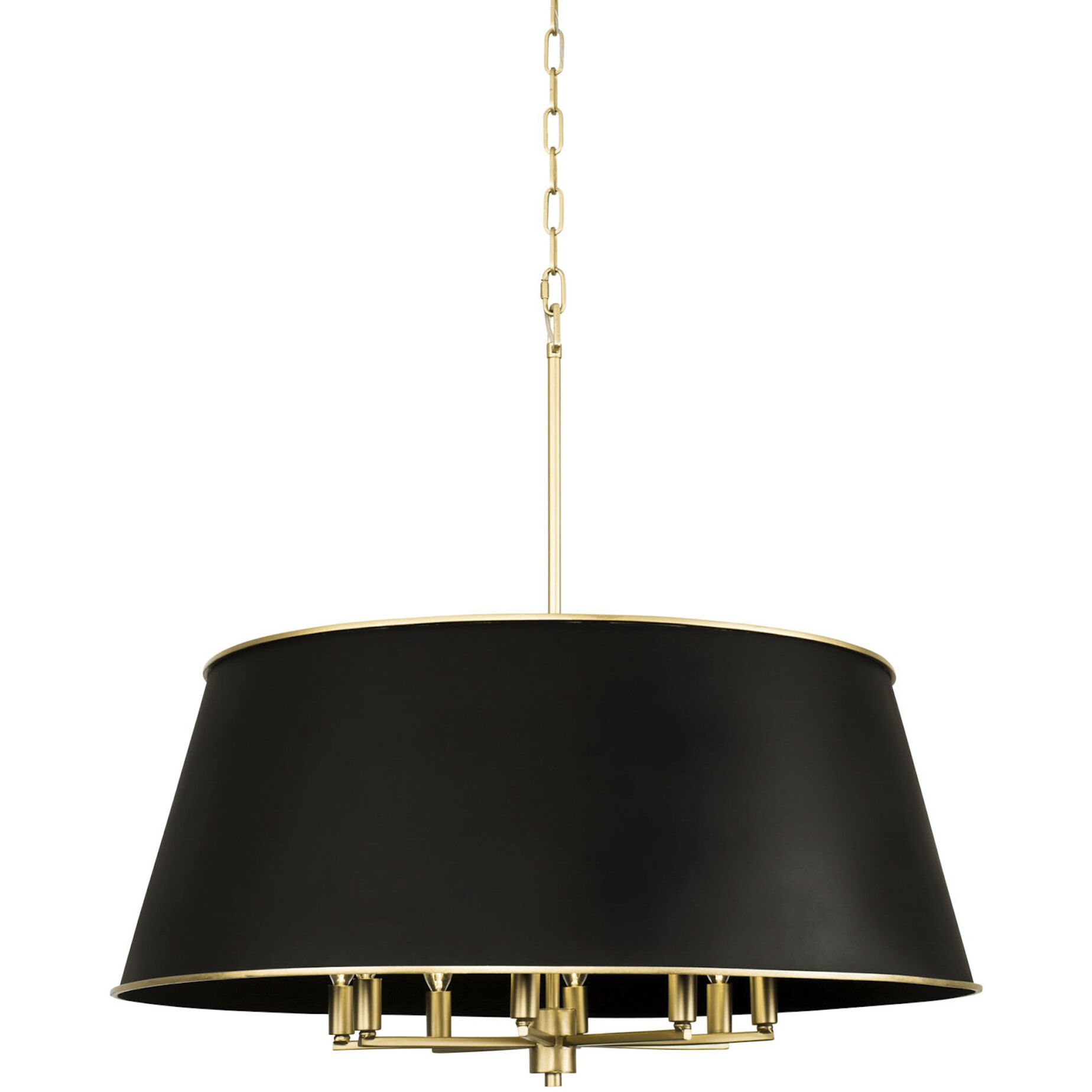 Coco 8 Light 32 inch Matte Black/French Gold Pendant Ceiling Light