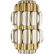 Swoon 2 Light 10 inch Antique Gold Sconce Wall Light, Smithsonian Collaboration