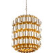 Swoon 6 Light 20 inch Antique Gold Foyer Ceiling Light, Smithsonian Collaboration