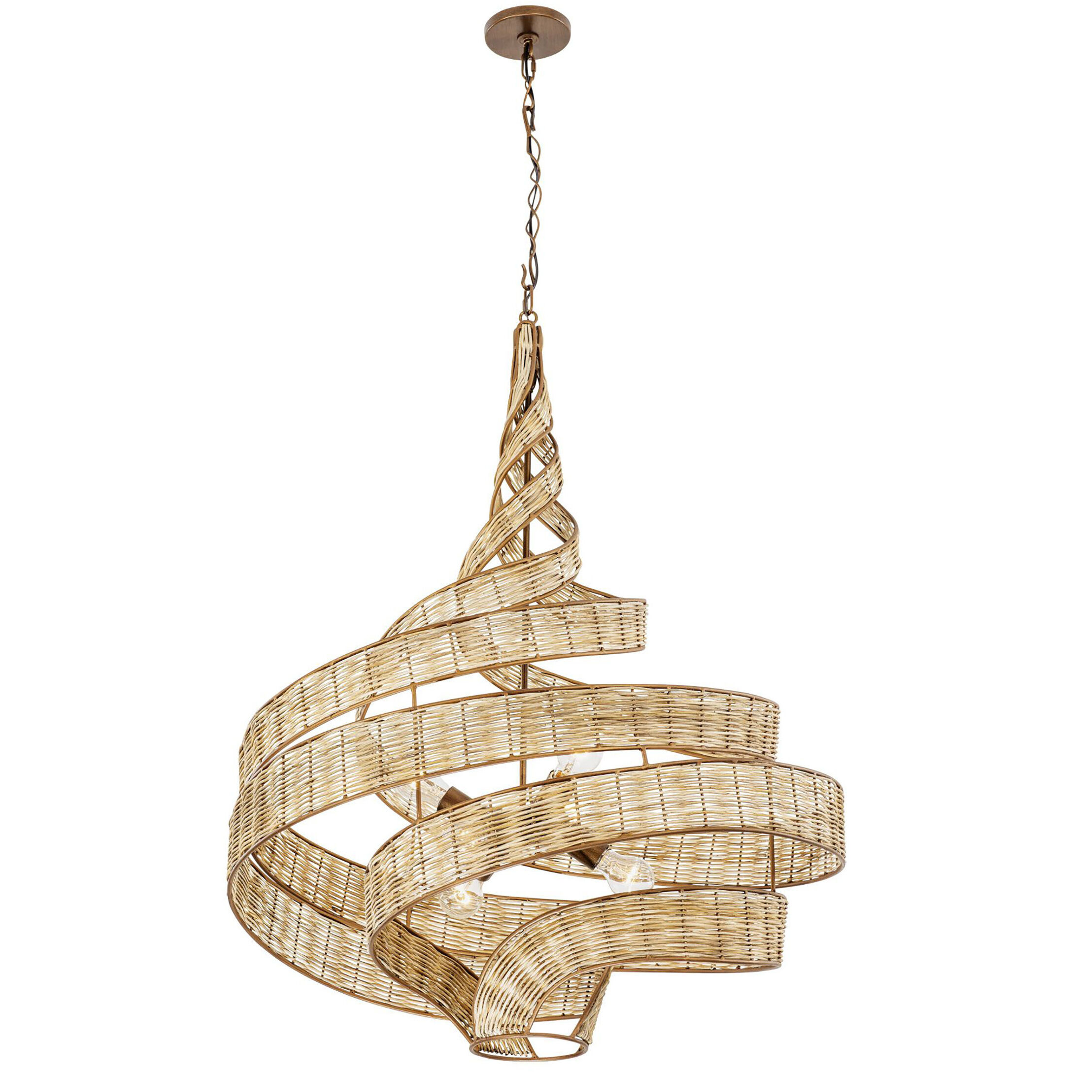 Flow 6 Light 30 inch Baguette Pendant Ceiling Light, Smithsonian Collaboration
