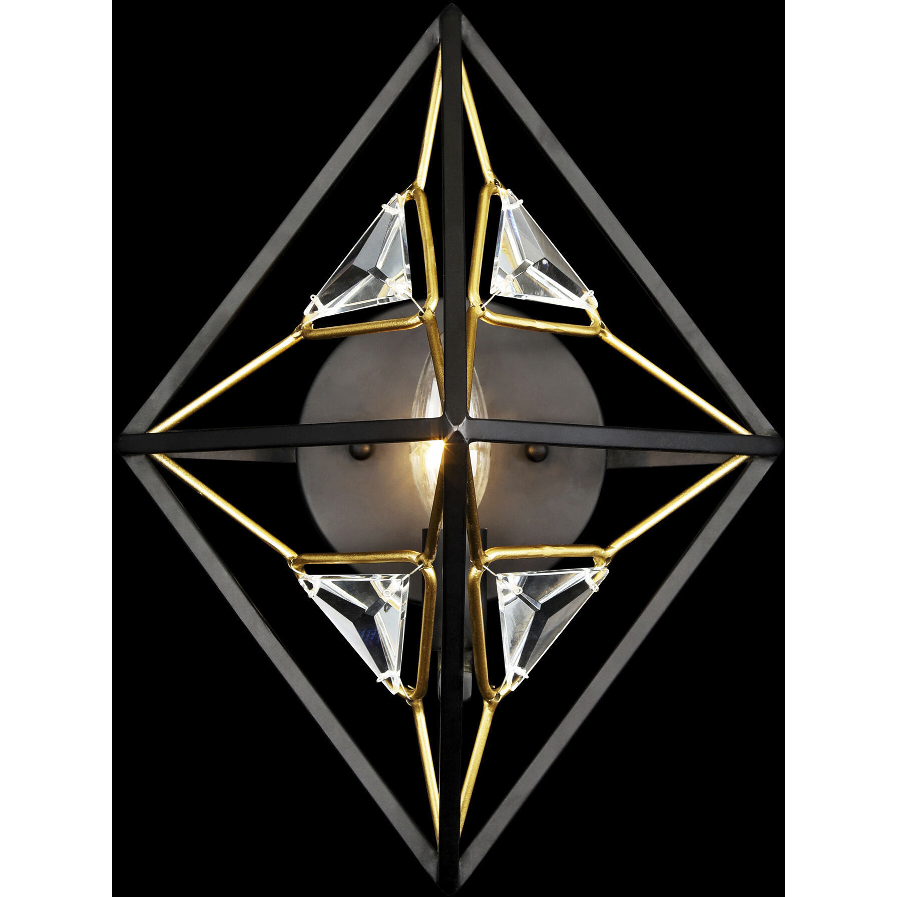 Marcia 1 Light 10.5 inch Matte Black and French Gold Wall Sconce Wall Light