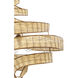 Flow 8 Light 36 inch Baguette and Natural Rattan Pendant Ceiling Light in Baguette/Natural Rattan, Smithsonian Collaboration