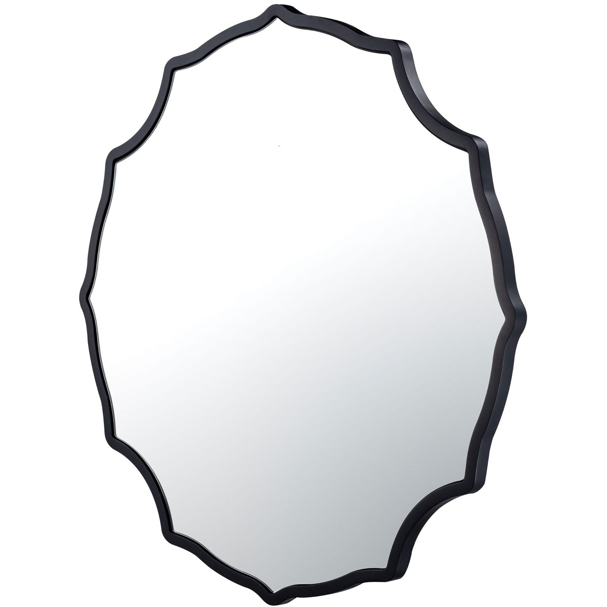 Not Baroque - en 30 X 30 inch Black Wall Mirror, Tamara Day Collaboration