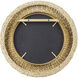 Athena French Gold with Natural Seagrass Wall Mirror