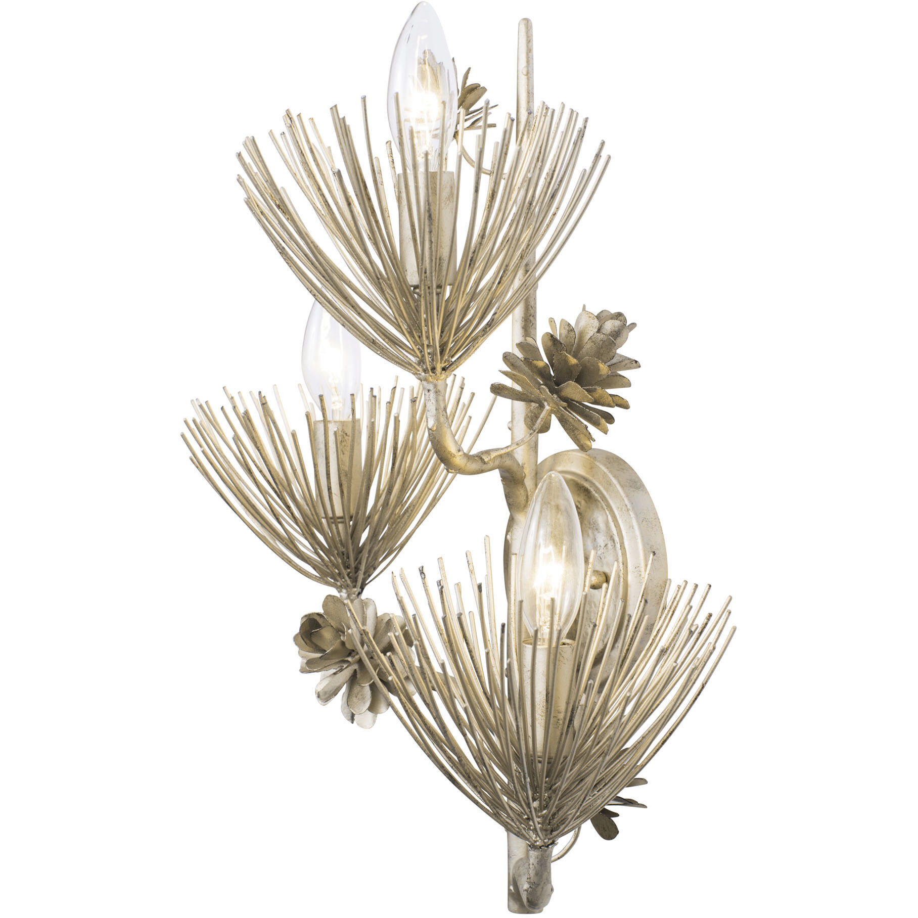 Pinion 3 Light 14 inch Zen Gold Wall Sconce Wall Light