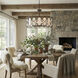 Oval Office 6 Light 27 inch Ironclad Pendant Ceiling Light