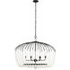 Voliere 6 Light 36 inch Matte Black Pendant Ceiling Light