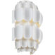 Swoon 2 Light 10 inch Matte White Wall Sconce Wall Light, Smithsonian Collaboration