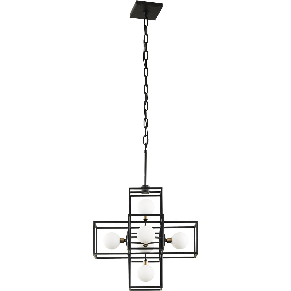 Plaza LED 17.5 inch Carbon and Havana Gold Pendant Ceiling Light