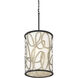 Scribble 6 Light 16 inch Matte Black with Artifact Foyer Pendant Ceiling Light, Smithsonian Collaboration