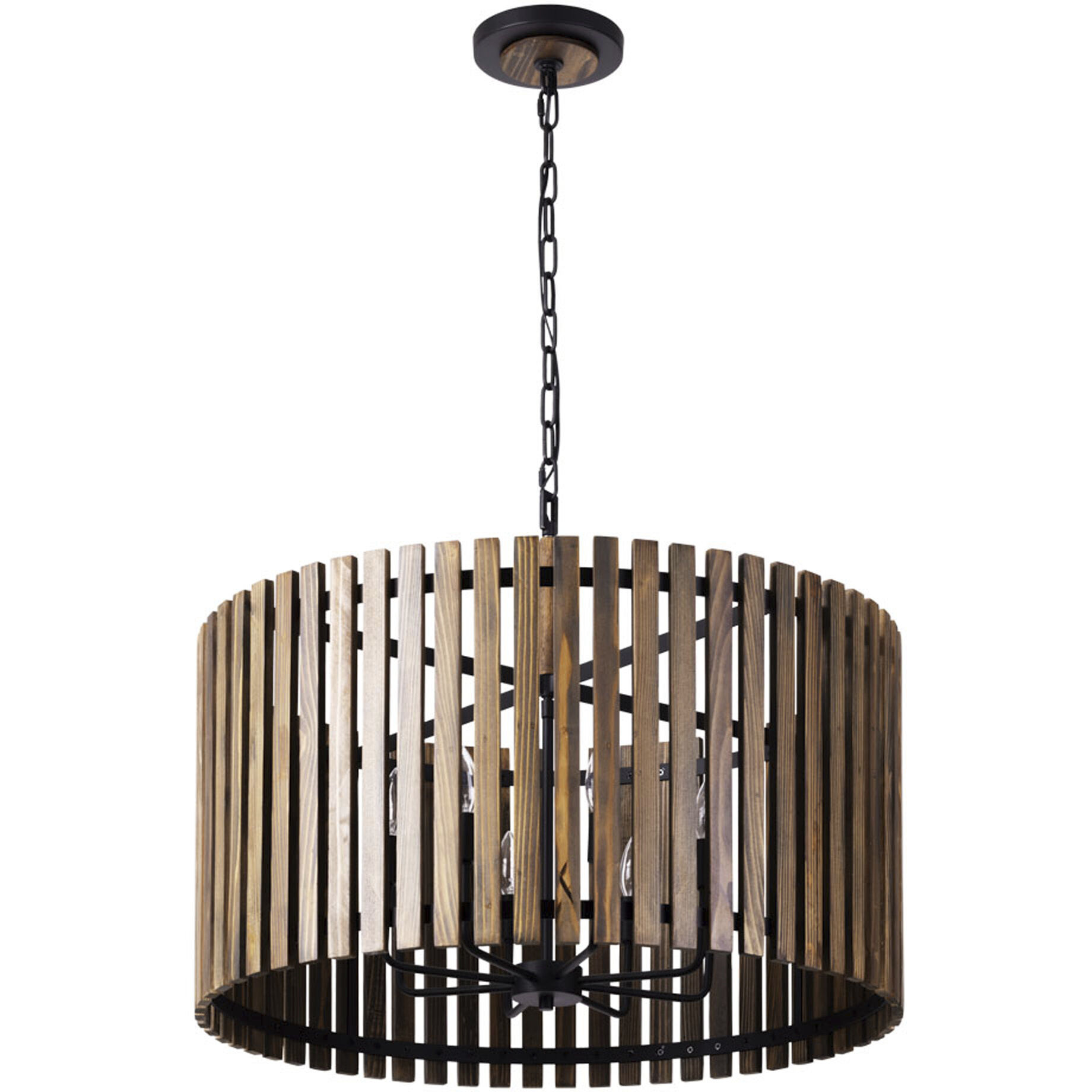 Suratto 8 Light 30 inch Matte Black Pendant Ceiling Light