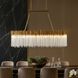 Matrix 6 Light 36.5 inch Havana Gold Linear Pendant Ceiling Light