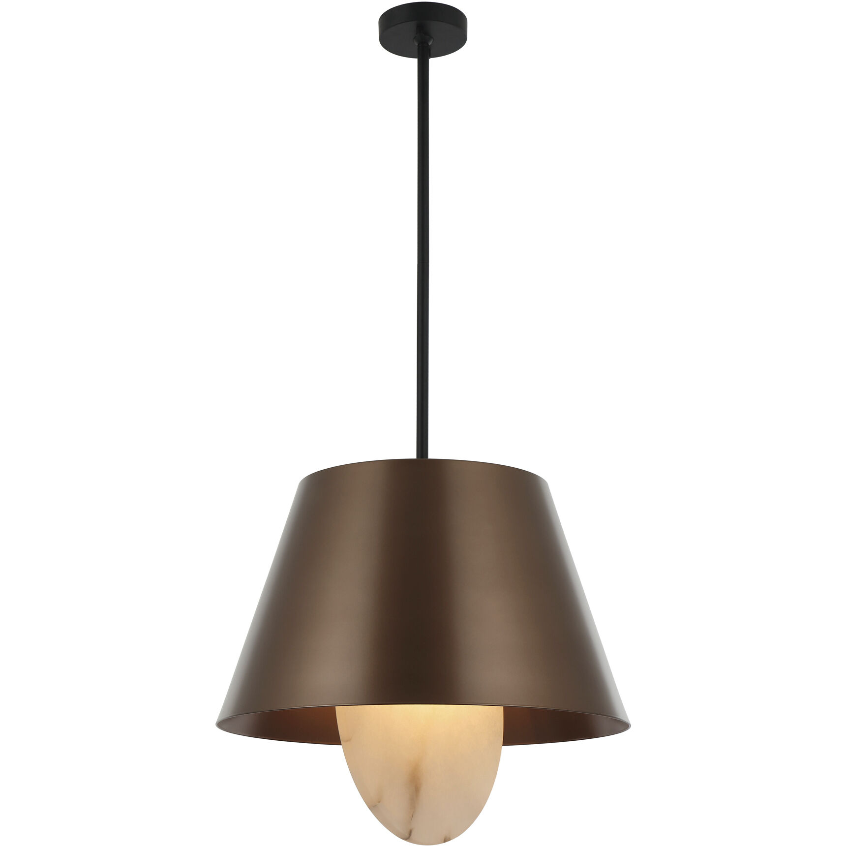 Rock On 4 Light 20 inch Brontourage and Matte Black Pendant Ceiling Light