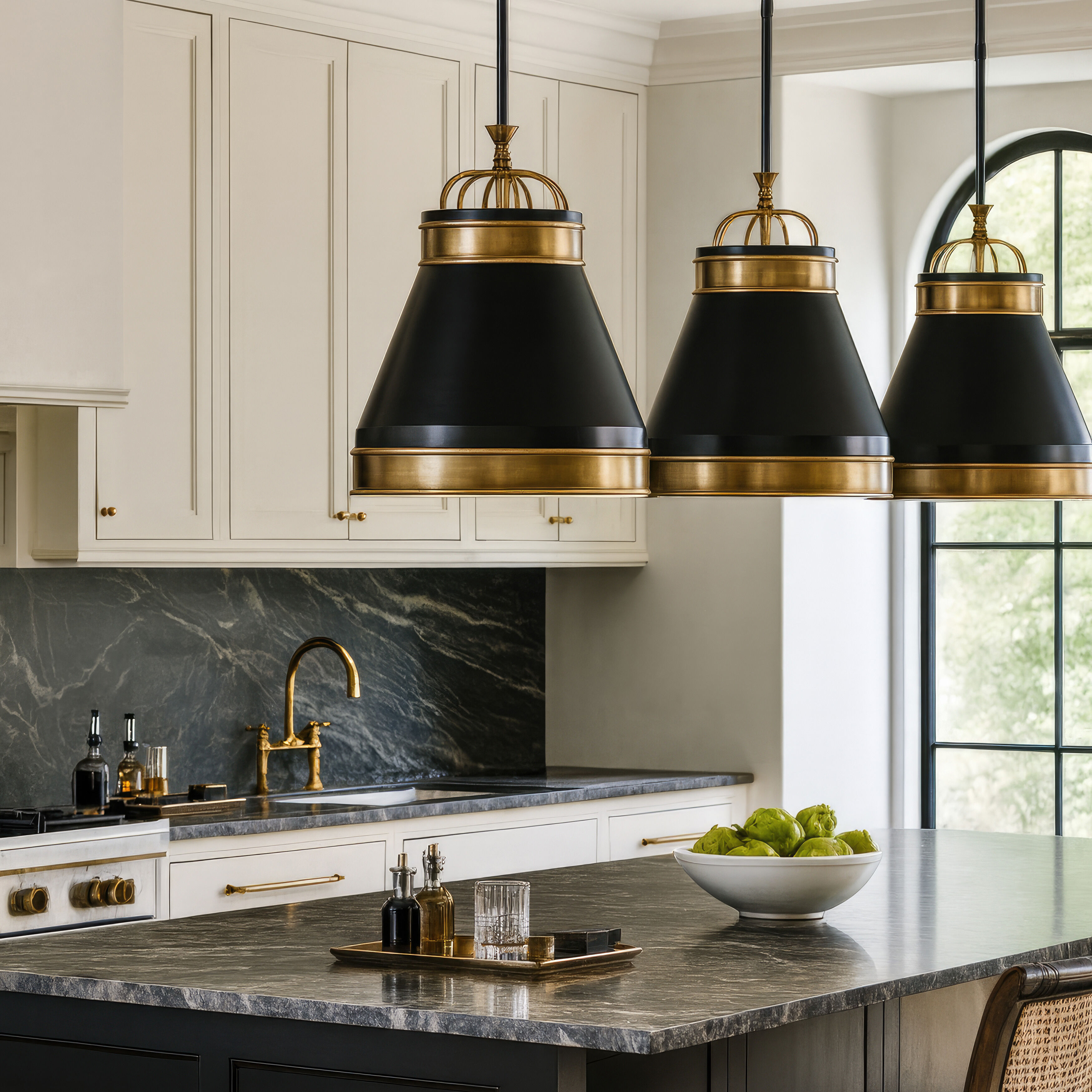 Savarin 1 Light 14 inch Heritage Black and Heritage Bronze Pendant Ceiling Light