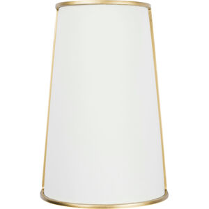 Coco 2 Light 8 inch Matte White/French Gold Wall Sconce Wall Light